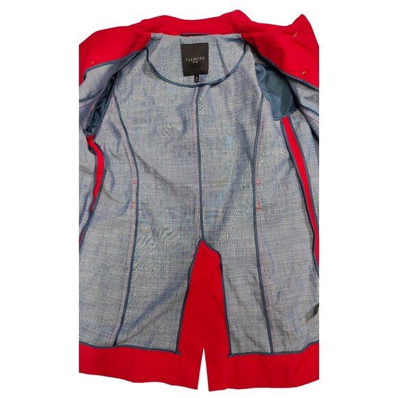 Talbots Women's Petites Red Coat Size 10P - Picture 4 of 6